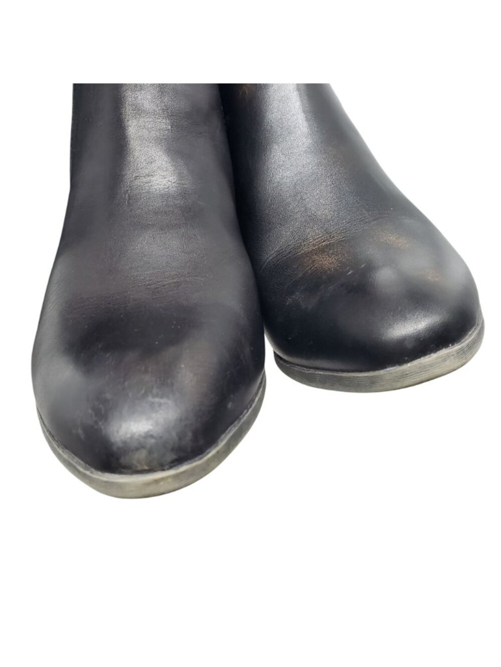 FRYE Leather Ankle Booties Side Zipper Womens 6.5 Black Brown Fall Boho Western - Picture 14 of 15